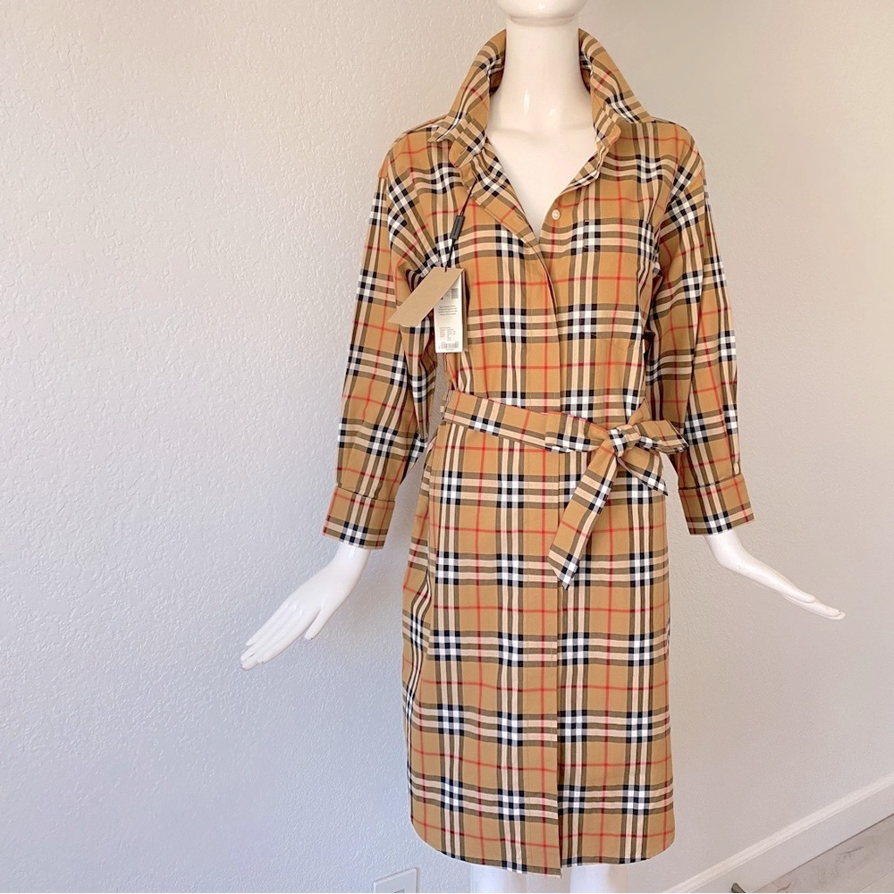 Burberry check dress